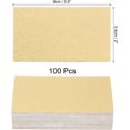 thumbnail image 2 of UTAH-100 Business Card Stock 3.5" x 2" Blank Business Cards for Laser Printer Small Message Card Graffiti Scrapbooking DIY Thanks Cards, Fine Sand Gold, 2 of 4