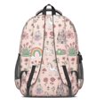 thumbnail image 3 of Princess and Unicorn Pink Pattern Backpack for School, Cute School Bag with Adjustable Shoulder Straps and Padded Back, 16.9"x12.6"x5.9", 3 of 5