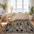 thumbnail image 3 of Design&I 9'x12' Washable Area Rug Giant Skid-Resistant Long Hallway Banded Contemporary Southwestern Entryway Hallways for Great Room, Large Living, 3 of 7