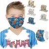 Utoimkio 50Pcs Children's Disposable Face Mask, Boy Girls Individually Wrapped Masks 3-layer, Kids Breathable and Comfitable Non-woven Fabric Face Shields Cloth Cotton Ball Pattern Series Mixed