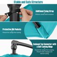 thumbnail image 2 of Gymax 10 FT Offset Hanging Umbrella w/ Base Patio Cantilever Umbrella 360° Rotation Turquoise, 2 of 9