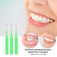thumbnail image 3 of For 100PCS Interdental Brushes  Floss Toothpick Orthodontic Braces Brush Tooth Cleaning Tool Oral Care with Storage Box, 3 of 7
