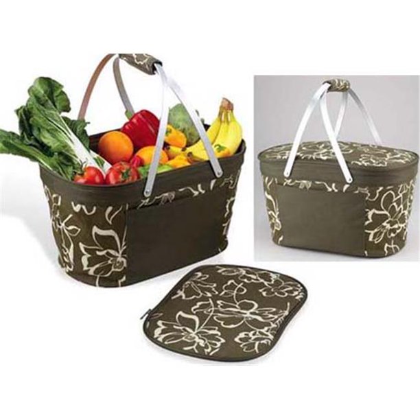 Picnic at Ascot 400PRN Promenade Collapsible Insulated Basket Olive