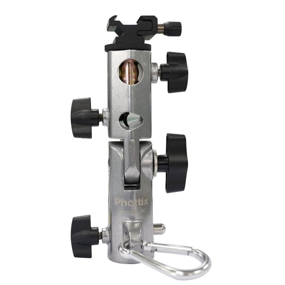 Phottix Varos Pro BG Multi-Function Flash Shoe Umbrella Holder, Load Capacity 66 lbs (30kg)