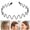 Black B, variant on CXHEGBEJ Metal Headbands for Men and Women Black Wavy Hair Band Non Slip Headwear Hoop Comb Headband with Teeth for Sports Washing Face Black Z