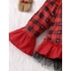 thumbnail image 5 of Conjunto de ropa de San Valentín para niñas, jersey con estampado de cuadros, letras y corazones y pantalones acampanados, 9 meses-6 años Nituyy XZ1005-FC15749A7, 5 of 7