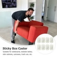 thumbnail image 6 of Universal Pulley Mini Rug Trash Can Floor Garbage Wheels Moving Pedestal Caster Replaceable Casters White Office, 6 of 6