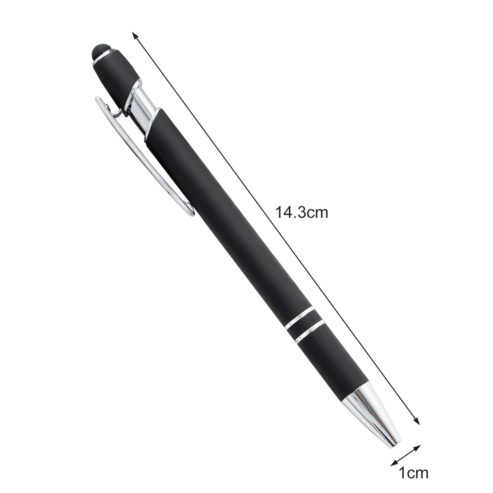 AYYUFE 20Pcs 1.0 Nib Refill Replaceable Ballpoint Pen with Clip Comfortable Grip Metal Aluminum Rod Black Ink Writing Pen Office Supplies Wine Red