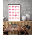 thumbnail image 5 of Valentine's Day Wall Art Print Pink Heart Love Poster Sweet Watercolor Canvas Art Painting for Valentine's Day Wedding Home Room Gallery Decor (B,16x24inch Unframe), 5 of 6