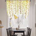 thumbnail image 4 of Tie Up Curtains for Windows Yellow Polka Dots Vines Valance Adjustable Balloon Curtain Lines Art Tie Up Shades for Kitchen Living Room Bedroom Privacy Curtain Drape 34x45 Inch, 4 of 9