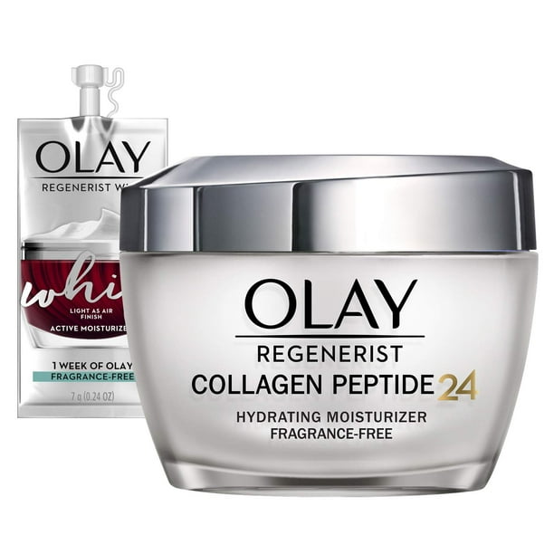 Crema Hidratante Facial Péptido de Colágeno Regenerist 24 OLAY con Vitamina B3 Sin Fragancia 1.7oz Olay O8454