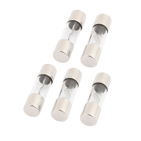 5 Pcs Standard Glass Car Audio Power Wire AGU Fuses 80A 38mm x 10mm
