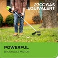 thumbnail image 4 of Greenworks 80V 16" Brushless String Trimmer (TO), 4 of 8