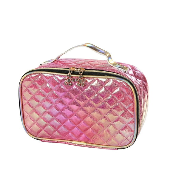 Bolsa de maquillaje, bolsa de cosméticos, bolsa de maquillaje grande para mujeres, bolsa de cosméticos portátil colorida, bolsa portátil de gran capacidad, bolsillo de maquillaje