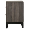 thumbnail image 4 of Stonecroft Columbus 2 Drawer Nightstand in Gray Oak and Black, 4 of 8