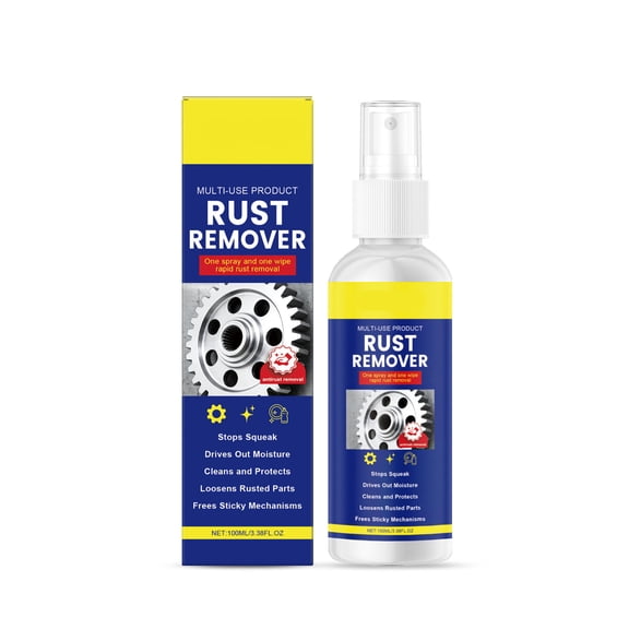 1 Packs Rust Remover Gel for Metal Cleaning, Bathroom Kitchen Stain Remover, Rust Dissolver for Tiles Grout Sinks Bathtubs Toilets, Effective Rust Cleaning Solution for Home and Commercial Use