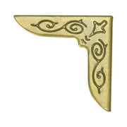 Unique Bargains Metal Book Corner Protectors Edge Cover Guard 25 x 25 x 6mm Bronze Tone 100Pcs