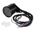 thumbnail image 2 of Lightweight Circle Design Motorcycle Speedometer Gauge with LED Indicator, Odometer Display, Builtin Steering, Headlight, Gear Display Light for Universal Motorcycle Models, 2 of 7