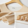 thumbnail image 2 of Camisetas de manga larga para mujer, 3 piezas, cuello redondo, elásticas, ajustadas, con capas, 2 of 8