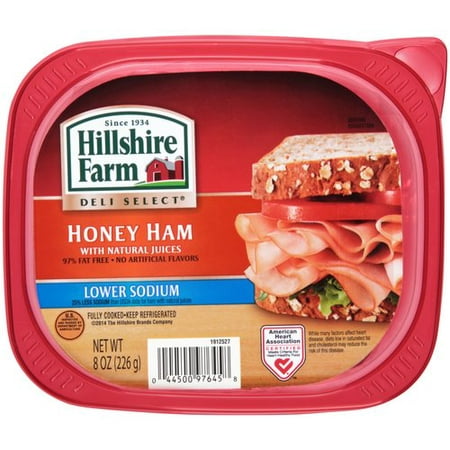 Hillshire Farm Lower Sodium Honey Ham, 8 oz - Walmart.com