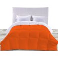 thumbnail image 1 of BedDecor 300 GSM 1Pcs Reversible Solid (Orange, Oversize King) 100% Egyptian Cotton Base Comforter, 1 of 8