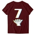 thumbnail image 2 of Ounisa Womens Tops Short Sleeve Y2K Jersey Number Graphic Oversized Crewneck T shirts Tees Casual Pullover, 2 of 3