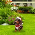 thumbnail image 4 of 1Pc Sausage Dog Christmas Yard Signs 11.8 Inch Farmhouse Christmas Yard Stakes Outdoor Decorative Large Sausage Dog Xmas Decorations Signs for Farm Garden, 4 of 6