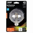 thumbnail image 2 of Feit Electric Bpg2540927cafil 3.8 Watt E26 G25 Clear Soft White Led Dimmable Light Bulb, 2 of 3