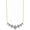 Gold, variant on 7-Stone Moissanite Pendant Necklace for Women, 1.7-2.8cttw D Color Moissanite, 925 Sterling Silver Smile Necklace Adjustable Chain, Elegant Jewelry Gift for Mom or Wife