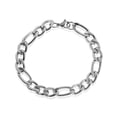 thumbnail image 1 of Pulsera de cadena Figaro para hombre - Joyería clásica de eslabones entrelazados, 1 of 6