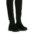 thumbnail image 3 of No Boundaries Women's Chelsea Boots with Knit Panel, 3 of 7