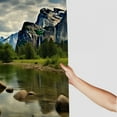 thumbnail image 3 of Fenyluxe River Rocks Mountains Pretty Shower Curtain Bathroom Decor 100% Polyester Washable with Hooks 60x72, 3 of 7