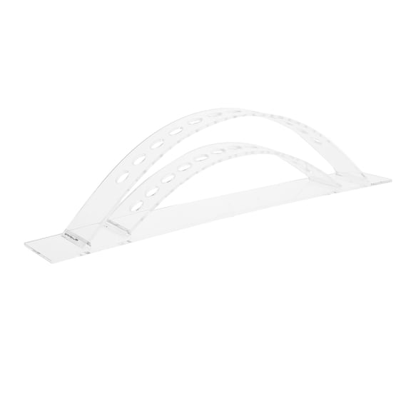 FRCOLOR Plastic Pen Holder Arch Pen Display Stand Clear Pencil Holders Rack Standing Makeup Brush Organizer for Home Office Desk