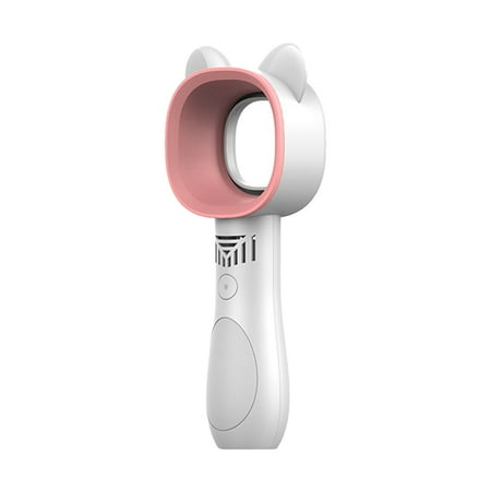 

Cute Cat Ear Shape Handheld Bladeless Fan Usb Rechargeable Fan School Office Home Indoor Outdoor Use