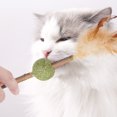 thumbnail image 3 of Silvervine Stick Toy Cute: 4PCS Fake Feather Bell Cat Chew Toy Kitten Catnip Toy, 3 of 10