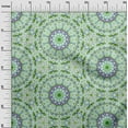 thumbnail image 3 of oneOone Cotton Cambric Green Fabric Mandala Sewing Material Print Fabric By The Yard 56 Inch Wide, 3 of 5