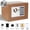 Brown, variant on Digital Security Fireproof Safe Box Stainless Steel Anti-theft for Document Money Valuables, Black