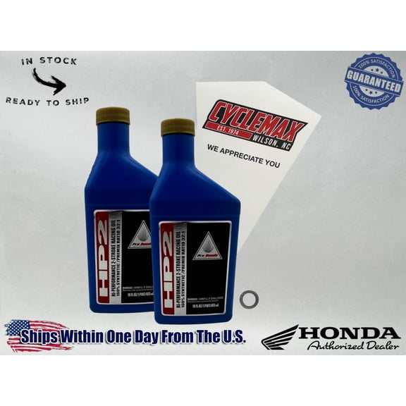 Cyclemax Full Synthetic HP2 Premix Racing Oil Kit fits 1985-1987 Honda ATC250R
