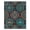 Blue, Pattern 12, variant on ODIKA 4' x 6' Machine Washable Non-Slip Area Rug, aztec geometric High Traffic Rug, Blue, 978457