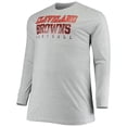 thumbnail image 2 of Men's Fanatics Branded Heathered Gray Cleveland Browns Big & Tall Practice Long Sleeve T-Shirt, 2 of 3