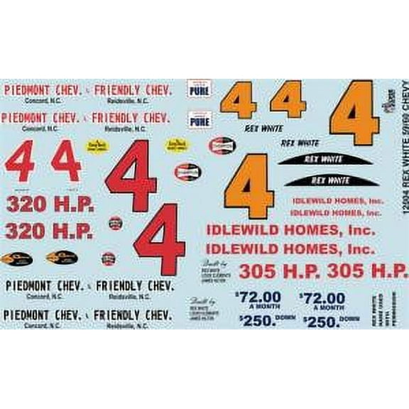 Rex White 59/60 Chevy Decal