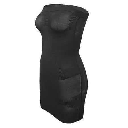 

Big Sale!!Women Invisible Shaping Dress Strapless Anti Slip Tummy Control Wedding Bottoming Dress Seamless Body Shaper