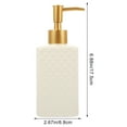 thumbnail image 2 of FRCOLOR  Hand Soap Pump Dispenser Gold Lotion Bottle Travel, 2 of 8