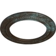 thumbnail image 3 of Ekena Millwork 12"OD x 8"ID x 1/2"P Andrea Ceiling Medallion (Fits Canopies up to 8"), Hand-Painted Bronze Blue Patina, 3 of 6