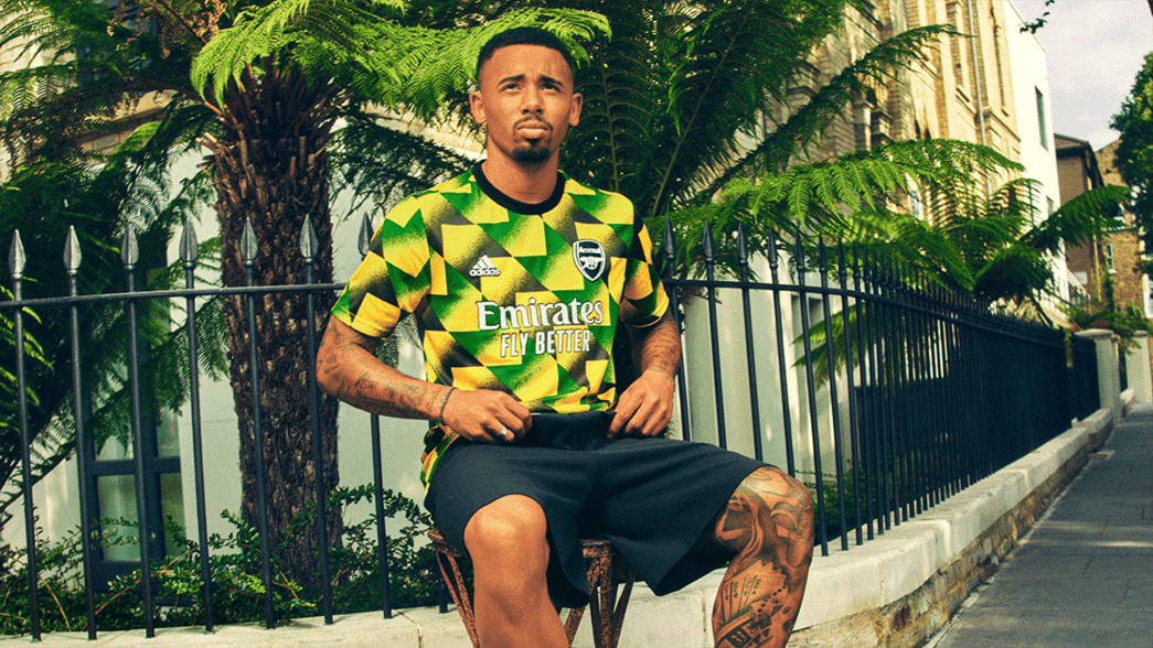 Adidas Arsenal Apparel: Pre-Match Jamaica Jersey - Soccer