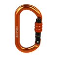 thumbnail image 2 of Mosquetón de de 25KN, mosquetón de mosquetones fuertes en D para rappel para perros naranja shamjiam Mosquetón de escalada, 2 of 9