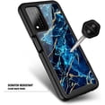 thumbnail image 4 of ATTOE Étui pour T-Mobile Revvl V Plus 5G avec [Protecteur d'Écran Intégré], Protection Complète du Corps contre les Chocs Robuste Pare-Chocs, Impact Résister Housse de Téléphone Durable (Glisse Rose/aqua), 4 of 5