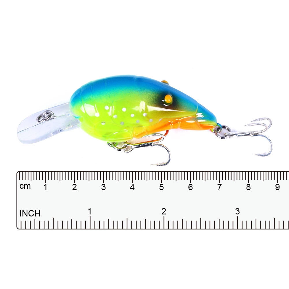 HENGJIA Fishing Lures, 5PCS 2.6IN Minnow Crankbaits for Bass Fishing Bass Lure, Fishing Lure for Bass Trout Freshwater and Saltwater