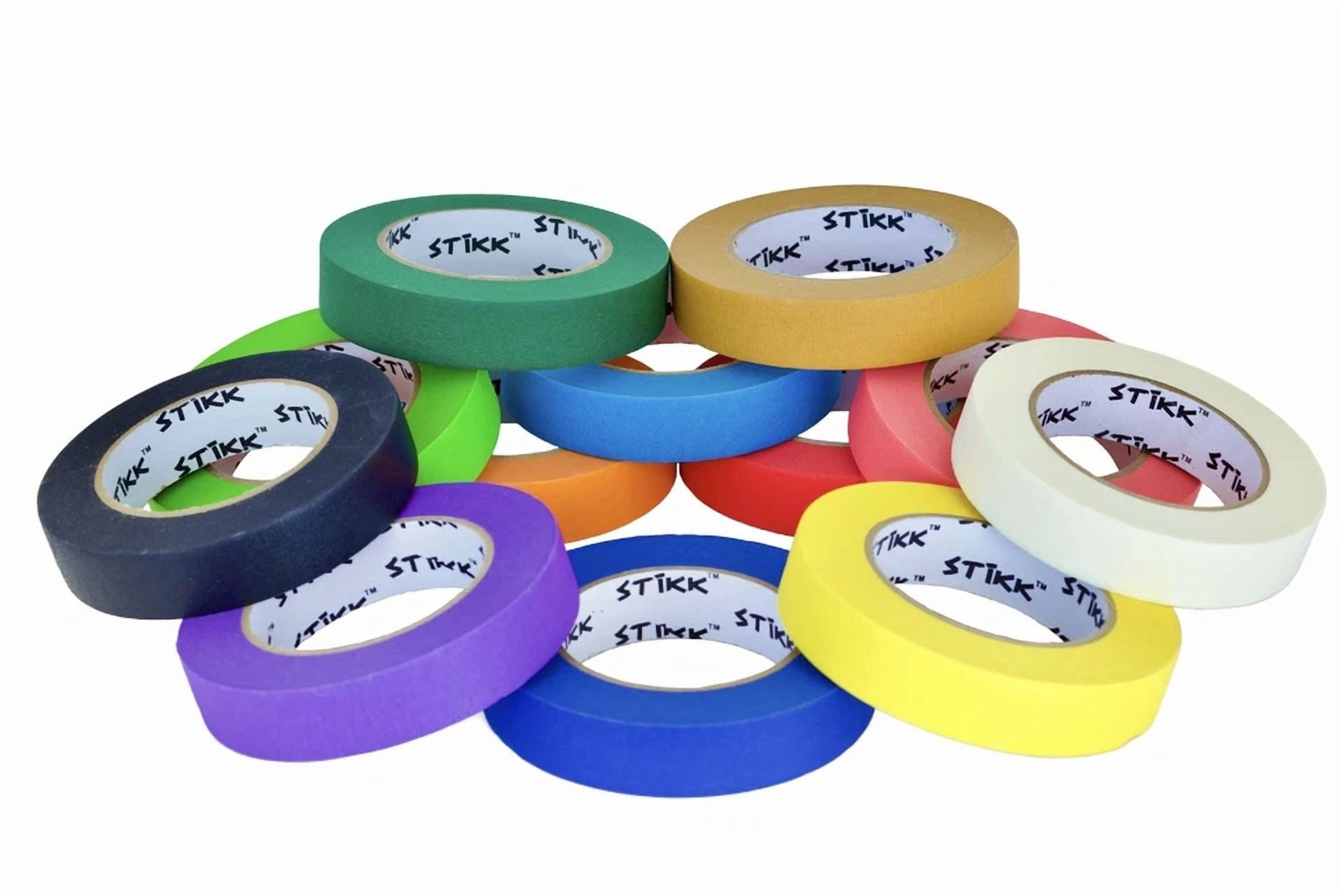 BUTTERFLY- 3 Pack 1" Inch X 60 Yard Rolls (24Mm X 55M) Stikk Sky Blue Painters Masking Tape