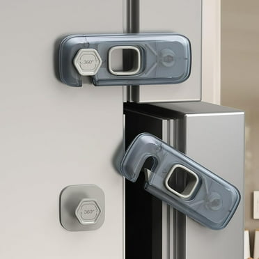 Fridge Lock,2pcs Fridge Locks For Kids.Refrigerator Lock Also Used For Rv Refrigerator Oven Lock Child Safety Baby Cabinet Locks